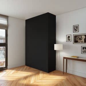 Kastdeuren op maat Extra mat Zwart voor Ikea Pax (U999PM)