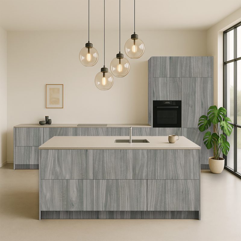 Keukenfronten Glamour Wood Licht (R48005 Nw) Voor Ikea Metod