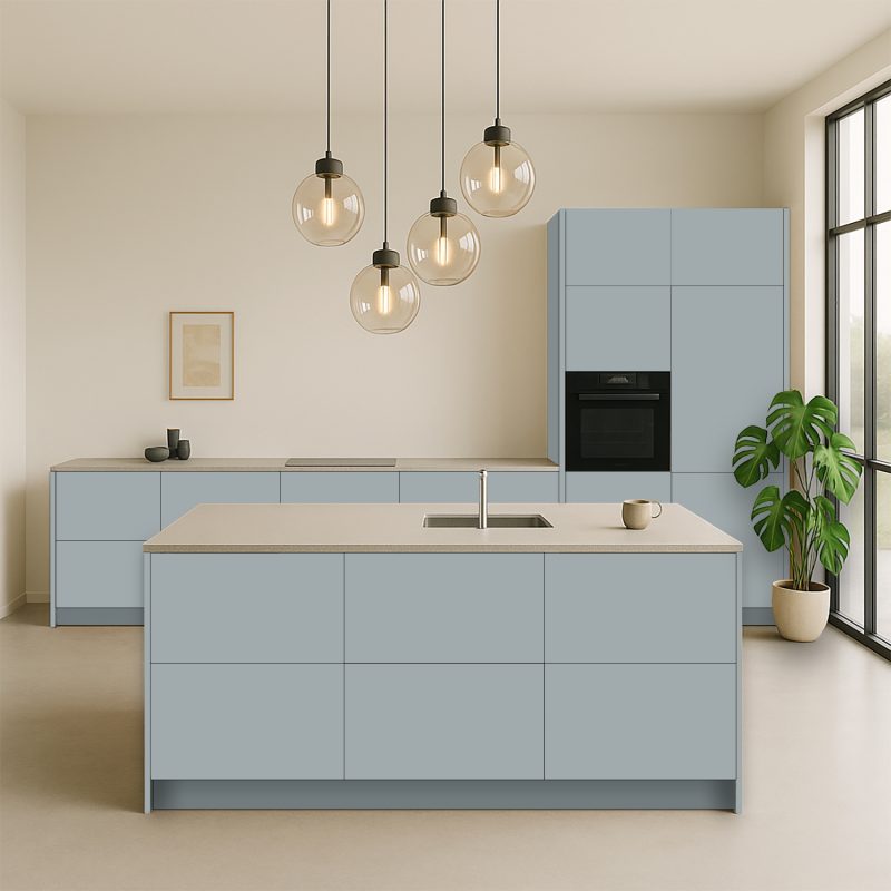 Keukenfronten Grijs Metallic (F70015 Sd) Voor Ikea Metod