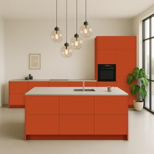 Keukenfronten Siena Rood (U16051 SD) voor IKEA Metod