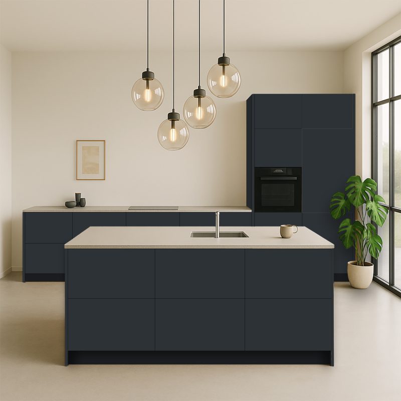 Keukenfronten Vulkaanzwart (U12000 Sd) Voor Ikea Metod