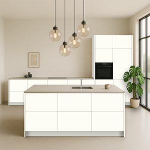 Keukenfronten Dekkend Wit (W10410 SD) voor IKEA Metod