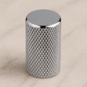 Chroom Look Knurl Deurknop Kaap van Elswout