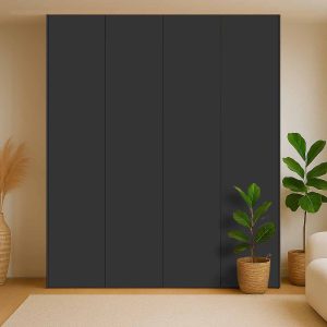 Kastdeuren op maat Piombo Zwart voor IKEA PAX (DecoLegno HM07)