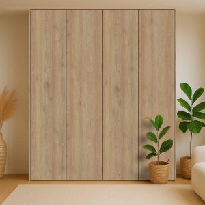 Kastdeuren op maat Pembroke Naturellen/Bruin voor IKEA PAX (DecoLegno S128)