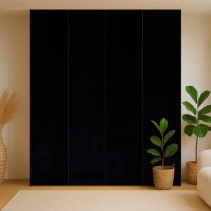 Kastdeuren op maat DECObasic Zwart voor IKEA PAX (DecoLegno U129)