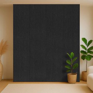 Kastdeuren op maat Reflex zwart voor IKEA PAX (DecoLegno U129)