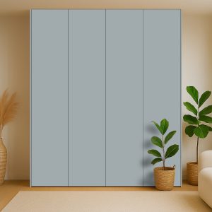 Kastdeuren op maat voor IKEA PAX in Grijs metallic (Pfleiderer F70015)