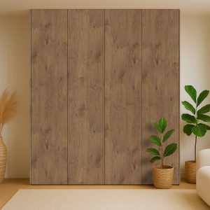 Kastdeuren op maat voor IKEA PAX in Lancelot Oak licht (Pfleiderer R20027)