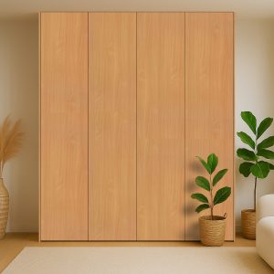 Kastdeuren op maat voor IKEA PAX in Gestoomd beuken (Pfleiderer R24034)
