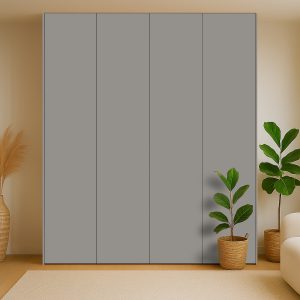 Kastdeuren op maat voor IKEA PAX in Platinagrijs (Pfleiderer U12115)