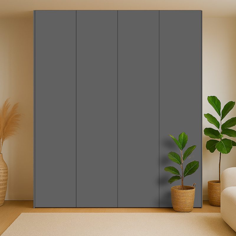 Pfleiderer-U12290-Antracietzwart-Pax-Kastdeuren-Op-Maat Kastdeuren Op Maat Voor Ikea Pax In Antracietzwart (Pfleiderer U12290)