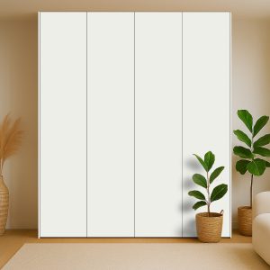 Kastdeuren op maat voor IKEA PAX in Interior White (Pfleiderer W10100)