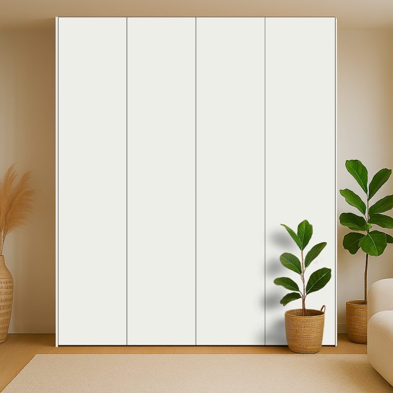 Kastdeuren Op Maat Voor Ikea Pax In Interior White (Pfleiderer W10100)
